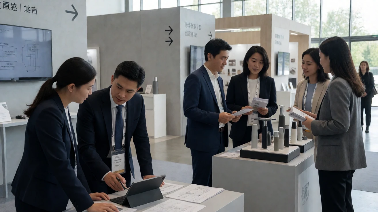 展会现场的商务洽谈与客户筛选