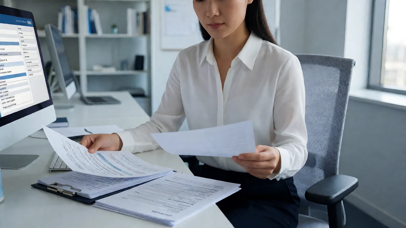 核对展会参展合同、付款通知与发票信息