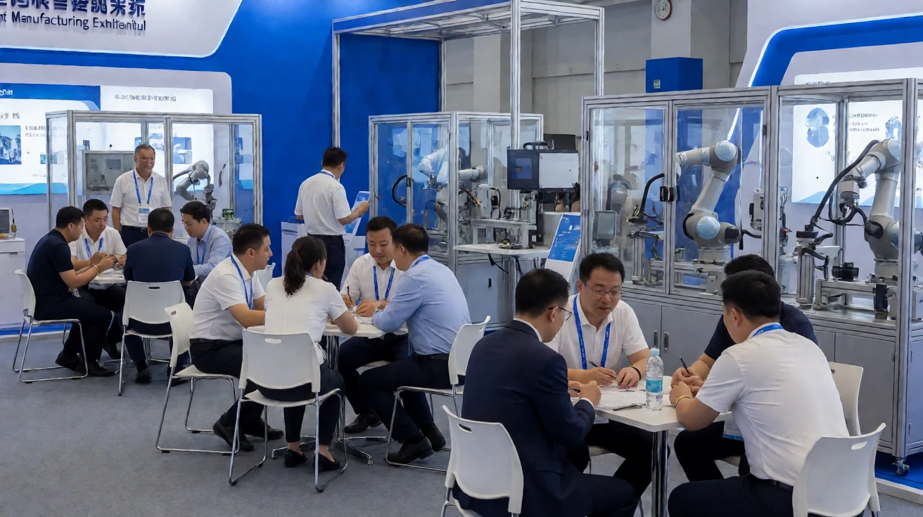 青岛智能制造装备展会现场示意图