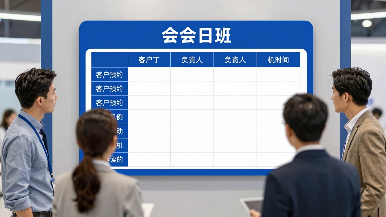 展会会议怎么管理：避免预约冲突并为临时洽谈留出空间