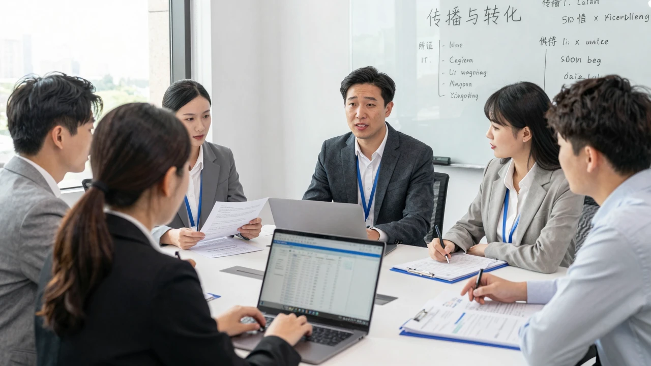 展会结束后团队复盘传播与转化数据